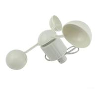 Solaughguy Anemometer Replacement Part for WH-WS01, Measuring Instrument Compatible with Professional Weather Stations, Plastic White Anemometer