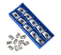 Solaughguy APGT1604PDFR-G2 Carbide Indexable Insert for Aluminum Milling, 10PCS Pack, High Wear Resistance with Optimized Geometry for Reduced Cutting,
