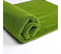 Solaughguy Artificial Moss Wall Decor, Realistic Fake Green Plants Grass Panel for Home Shop Bar Patio DIY Decoration, Pearl Cotton Silk Material, 100x100cm 8mm Thick(1#)