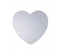 Solaughguy Autohesion Heart Shaped Wall Mirror, Decorative Acrylic Glass Mirrors for Living Room Bedroom Bathroom Entryway, High Definition Realistic Imaging, For Easy(20CM)