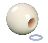 Solaughguy Billiard Trainer Ball for Pool Cue Stability| Resin Aiming Practice Tool with 16mm/17mm Holes for English Snooker and For American Nine-Ball| White Batting Aid for(16mm)