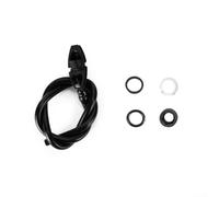Solaughguy Bow Sight Peep System with Clarifier Lens and E5 Cable Rubber Tubing for Compound Bow Accuracy Alignment Three-Point Line Setup Multiple Sizes(6X Black)