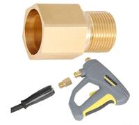 Solaughguy Brass High-Pressure Washer Quick Connect Adapter for Karcher Pressure Cleaning Machines, Compact Connector for Outdoor Garden Use, Seamless(B)