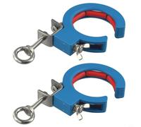 Solaughguy Cable Pulley Tray, Wire Guide Clamp for Cable Management - Reinforced Nylon & Stainless Steel Pulling Tool with 25kg Load Capacity, Smooth Threading(Blue 2pcs)