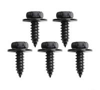 Solaughguy Car Bumper For Fender Shield Retainer Rivet Clip Fastener Bolt Screw for Toyota For Camry For RAV4, Black METALs Push Pin with 20mm Head 17mm Stem(10Pcs)
