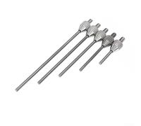 Solaughguy Carbide Flat Contact Point Needle for Dial Indicator, Digital Depth Gauge & Micrometer Height Gauge - 1.5 mm Diameter, M2.5 Thread, 5-Piece Set (10/20/30/40/50