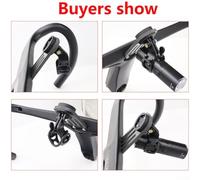 Solaughguy Carbon Fiber For Bike Computer Mount for DEDA ALANERA and TOSEEK Handlebars, Compatible with Base, Light Bracket, Mckin, Walker,