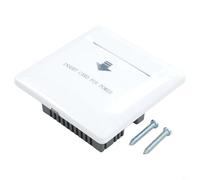 Solaughguy Card Power Switch for Hotel Access Control with 13.56MHz High-Frequency Compatibility, Energy Saving Wall Switch for 40-45A Load, 110V/127V/220V Support, PC Mat(White)