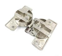 Solaughguy Concealed Cabinet Door Flap Hinge 180 Degree Self-Supporting Folding Hinge for Furniture, Zinc Alloy, Silver, Fits 14-25mm Thick Doors, 35mm Cup Diameter, 10kg