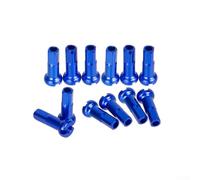 Solaughguy Copper Spoke Nipples 14G 14mm for Bike Wheel Building in Black Red Blue Gold Green Silver 50-Piece Set(Blue（50pcs）)
