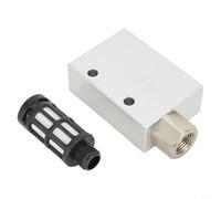 Solaughguy CV-10HS Pneumatic Vacuum Generator with Silencer - Aluminum Alloy Exhaust Ejector for Industrial Automation, 1.0mm Nozzle, Rp1/8 Threads, 27 L/min Suction