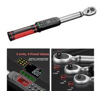 Solaughguy Digital Torque Wrench /4 3/8 /2 Inch with Vibration, LED Notification and Buzzer, 10-135 N.m Range, Quick Release Ratchet for Automotive and(10mm 0.9-60N.m)