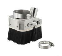 Solaughguy Double Door Spindle Dust Shoe Cover for CNC Router Engraving Machine | 80mm Woodworking Dust Extraction Cover with Stainless Steel & Nylon Brush |(65mm)