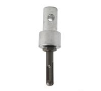 Solaughguy Drill Bit Adapter for Electric Hammer - Square or Round Shank Converter to Hole Drill, Carbon Steel + Alloy Steel, 80x19.6mm / 105x19.6mm, Silver(Round Shank)