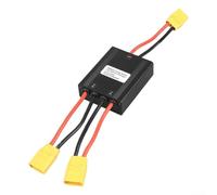 Solaughguy Ebike Dual Battery Parallel Connection Module Adapter 12V-72V 50A Aluminum Alloy Housing with Connector for Lithium Battery Configurations,