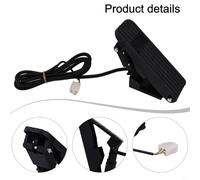 Solaughguy Electric Foot Throttle for Ebike, Accelerator Pedal Speed Control Compatible with 24V 36V 48V 60V 72V Go Karts Dirt For Bike and Electric Vehicles, Black