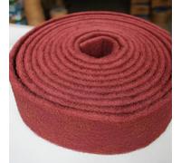 Solaughguy Emery Sponge Scouring Pad Roll| Heavy Duty Nylon Abrasive for Kitchen Pots Stoves Cooker Cleaning| Green Red Color Options| 5.7m x 7cm and 6m x 7.5cm Sizes(Red 6m * 7.5cm)