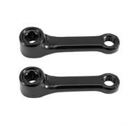 Solaughguy Exercise For Bike Crank 89mm - A Pair of Iron Square Hole Indoor Cycling Crank Set for Fitness Equipment, Compatible with Most Stationary Bikes, 115mm