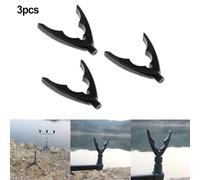 Solaughguy Fishing Rod Holder for Coarse Fishing with 3/8 Thread, High-Strength Nylon Construction Supports up to 20kg Load, Black Gripper Rest for Carp Fishing