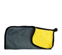 Solaughguy Fishing Towel for Bait Handling, Non-Slip Absorbent Hand Wipe for Outdoor Sports, Thickened Double-Sided Microfiber Towel, 30x30cm - Pack of 1,(Yellow)