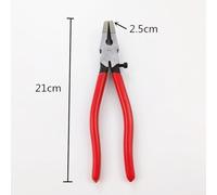 Solaughguy Flat Nose Draw Tong Jewelry Pliers with Adjustment Function, Wire Drawing Pliers for Jewelry Making Tools, 21.5 cm, Metal, High-Carbon Steel,(Red)