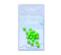 Solaughguy Fluorescent Silicone Fishing Beads Luminous Attractor for Sea Fishing with 4mm 5.5mm 6mm 8mm Glow in The Dark Beads for Sabiki Rigs and Fishing(8mm20pcs)