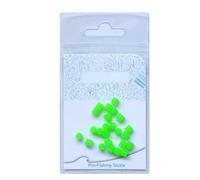 Solaughguy Fluorescent Silicone Fishing Beads Luminous Attractor for Sea Fishing with 4mm 5.5mm 6mm 8mm Glow in The Dark Beads for Sabiki Rigs and Fishing(Cylindrical 25 pcs)