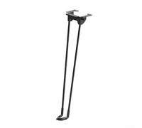 Solaughguy Foldable Table Leg Support Bracket for Metal Table Legs - Adjustable Height 32/38/42/45/50/60 cm, Black Heavy-Duty Camping & Home Use Replacement Part for(38cm)