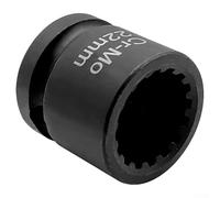 Solaughguy For Camshaft Socket 2450487, 1/2 Inch Drive x 22mm 16 Point Carbon Steel Tool Compatible with B38, B48, B58 Engines, Long lasting High Strength Black Automotive