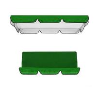 Solaughguy Gardening Swing Chair Canopies Two Piece Replacement Covers For Three Seats,Swing Chair Canopy Replacement,Garden Swing Canopy Seats Cover Replacement (Green 195x125x15cm)