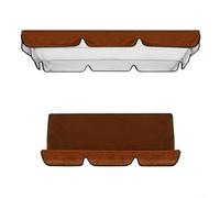 Solaughguy Gardening Swing Chair Canopies Two Piece Replacement Covers For Three Seats,Swing Chair Canopy Replacement,Garden Swing Canopy Seats Cover Replacement (Brown 164x114x15cm)