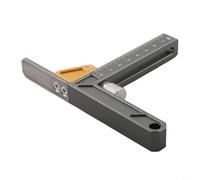 Solaughguy Height Gauge for Table Saw, Depth Measuring Tool for Router Table, Woodworking Setting Gauge with Anodized Aluminum Alloy Construction, 110 x 190 mm(Metric)