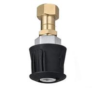 Solaughguy High Pressure Washer Swivel Connector 360° Rotary Joint Anti-Tangle Hose Accessory for Garden Cleaning, Aluminum Plastic Fitting to Prevent(Aluminum)