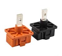 Solaughguy High-Voltage Energy Storage Connector for Lithium Battery Packs - 1500V DC, 350A Rated, M8 Thread, Nickel-Plated Copper Terminal Block with Internal Thread(250A)