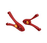 Solaughguy Insulated Wire Clamp 1000V VDE Safety Spring Clip| 33mm Large Opening Plastic Cable Holder for Electrician Circuit Maintenance| Live Work Tool| Red| 2 Pack