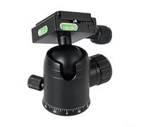 Solaughguy K36 Ball Head 36mm Rotary Damping for Panorama Head with 1/4" Quick Release Plate, 360° Swivel for Camera Tripod Mount, Compatible with DSLR, for Camcorder,