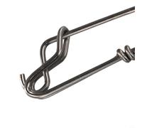 Solaughguy Long Line Fishing Clips 5 Pcs Stainless Steel Snap Swivels for Tuna Fishing Connectors - 1.8x60mm, 2.0x80mm, 2.6x100mm Silver Longline Branch Hangers(.8 * 60mm)