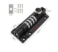 Solaughguy Mechanical Digital Combination Lock for Wooden Doors and Storage Cabinets, Security Zinc Alloy Anti-Theft Bolt with Tongue Cam Design, for Easy to(Black)