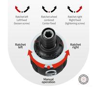 Solaughguy Mini Ratchet Screwdriver with Dual-Purpose Batch Head, Telescopic Design & Magnetic Bit Holder for Precision Hand Tool Use - Chrome Vanadium Steel, Anti-Slip(Black)