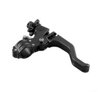 Solaughguy Motorcycle Clutch Lever 22mm Folding Short Stunt Handlebar Brake Lever for Most Motorcycles, for CNC Aluminum Alloy with Anodized Finish, Compact -Two(Black)