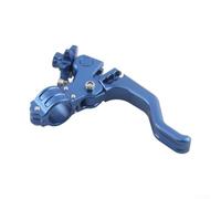 Solaughguy Motorcycle Clutch Lever 22mm Folding Short Stunt Handlebar Brake Lever for Most Motorcycles, for CNC Aluminum Alloy with Anodized Finish, Compact -Two(Blue)