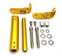 Solaughguy Motorcycle GPS Navigation Bracket Mount for Honda Off-road Motorcycle, For CNC Aluminum Alloy Phone Holder Bar with High Strength and Fitment,(gold)