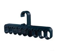 Solaughguy Nine-Hole Sock Rack with Multiple Non-Slip Clips for Drying Socks, Space-Saving Laundry Hanger for Small Garments, 10-Pack Orange/Yellow/Green/Blue(Blue)