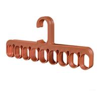 Solaughguy Nine-Hole Sock Rack with Multiple Non-Slip Clips for Drying Socks, Space-Saving Laundry Hanger for Small Garments, 10-Pack Orange/Yellow/Green/Blue(Orange)