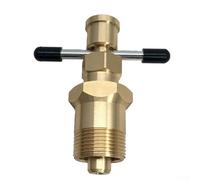 Solaughguy Olive Extractor Tool 15mm 22mm for Brass Fittings, Solid Brass Plumbing Pipe Remover with Dual-Rod Adjustment, Anti-Slip Handle for DIY