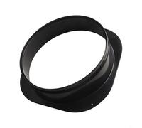 Solaughguy Plastic Square to Round Flange Joint for Ventilation Ducts, 75-300mm Sizes, Quality PP Material, Smooth Exterior for Low Air Resistance, Compatible with(300mm)