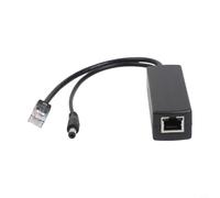 Solaughguy POE Splitter Adapter for IP Cameras and Wireless Access Points - 48V to 12V DC Power Supply Module, 10/100Mbps Ethernet Data Pass-Through, IEEE 802.3af/at