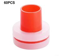 Solaughguy PPR Pipe Leak-Proof Sealing Gaskets 60 pcs - Silicone Triangle Valve Washer for DN15 Internal Threaded Joints, Red and Green, Compatible with Indoor Toilet(red)