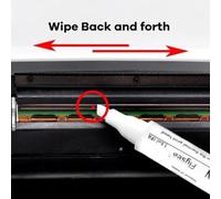 Solaughguy Printhead Cleaning Pen for Thermal Printer Maintenance, 5 Pack Cleaning Tool with Non-Damaging Solution, Safe for Coated Print Heads, 140mm Length