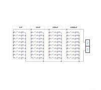 Solaughguy Programmable Capacitor Module 1nF to 99999nF 1nF Step 5% Accuracy 4-Digit Digital Control for PLC Measurement Industrial Applications Green ABS(Board only)
